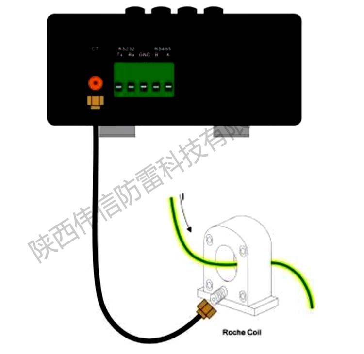 鐵塔智能雷電峰值記錄儀安裝三